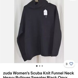 NWOT Zuda Women’s Funnel Neck Scuba Pullover
